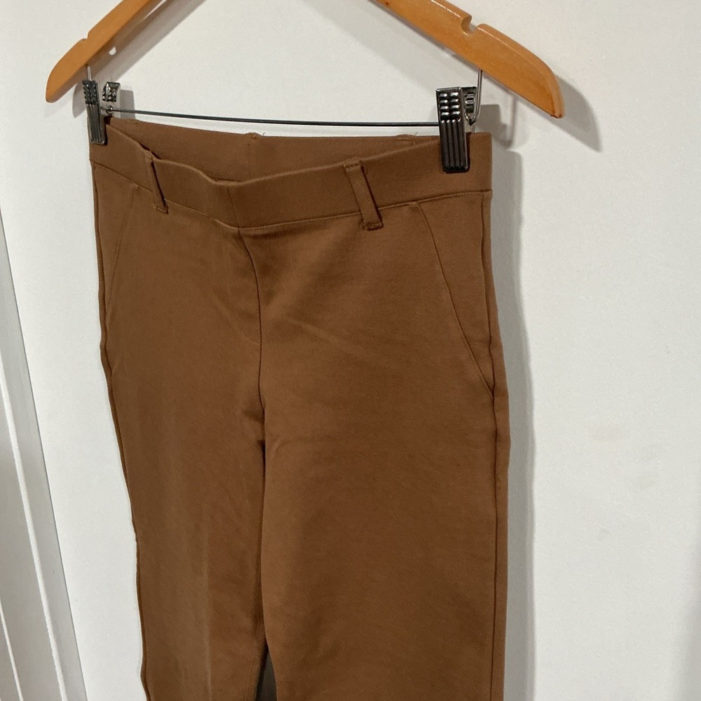 Quince Ultra Stretch Ponte Bootcut Pants, Roasted Pecan Brown, Size Small - Picture 2 of 11